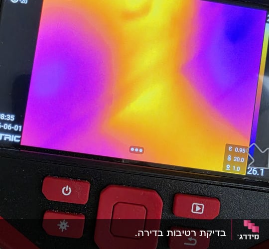 מצלמה תרמית עם תצוגת חום צבעונית